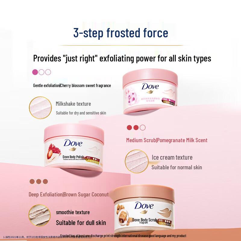 DOVE Pomegranate & Shea Butter Ice Cream Body Scrub