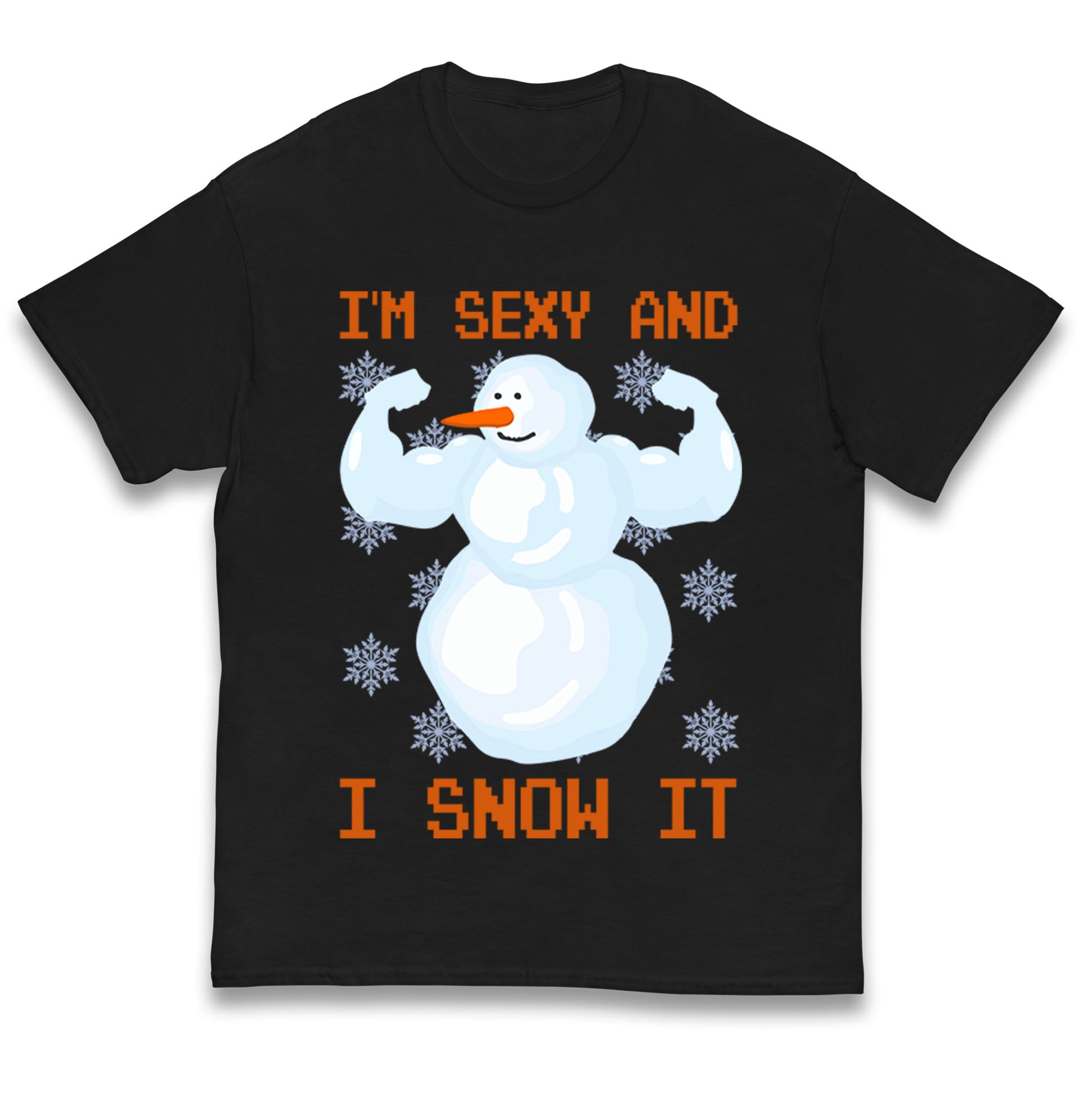 Im Sexy And I Snow It Strong Snowman Christmas Kids T Shirt 160