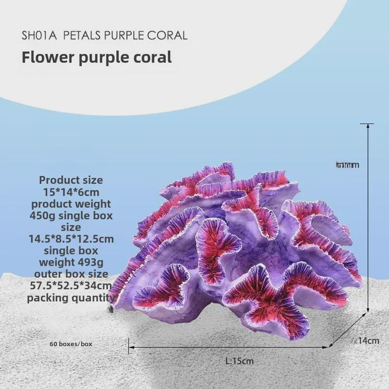 „Künstliche Korallenriff-Dekoration für Aquarien – Weichkorallenbaum für Fischbecken, Unterwasserlandschaften und Fisch-/Garnelenverstecke“