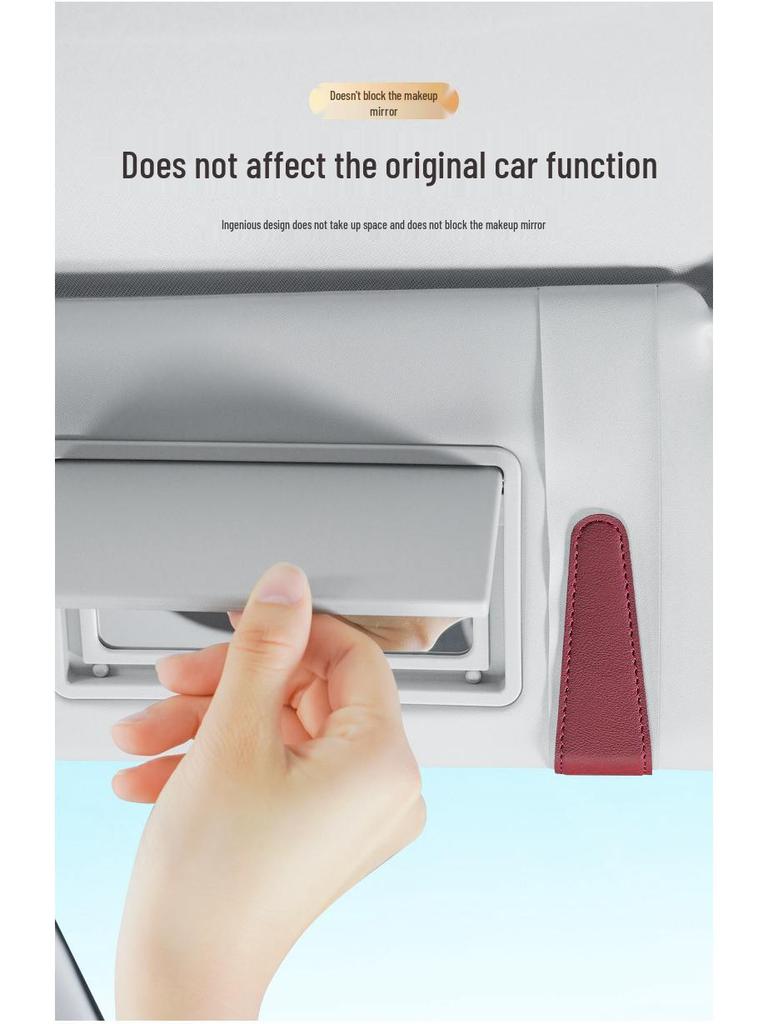 Car Sun Visor Multifunctional Magnetic Clip for Sunglasses, Documents, and Bills.