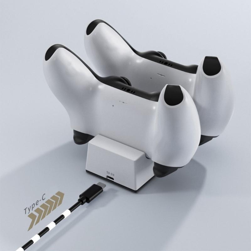 Two Controller Charging for with Quick Charging USB Cable and LED Status Display