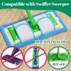 1/2pc Reusable Mop Pads Compatible Washable Microfiber Cleaning Pad Replacement Spare Parts Home Cleaning Mopping Head Pad