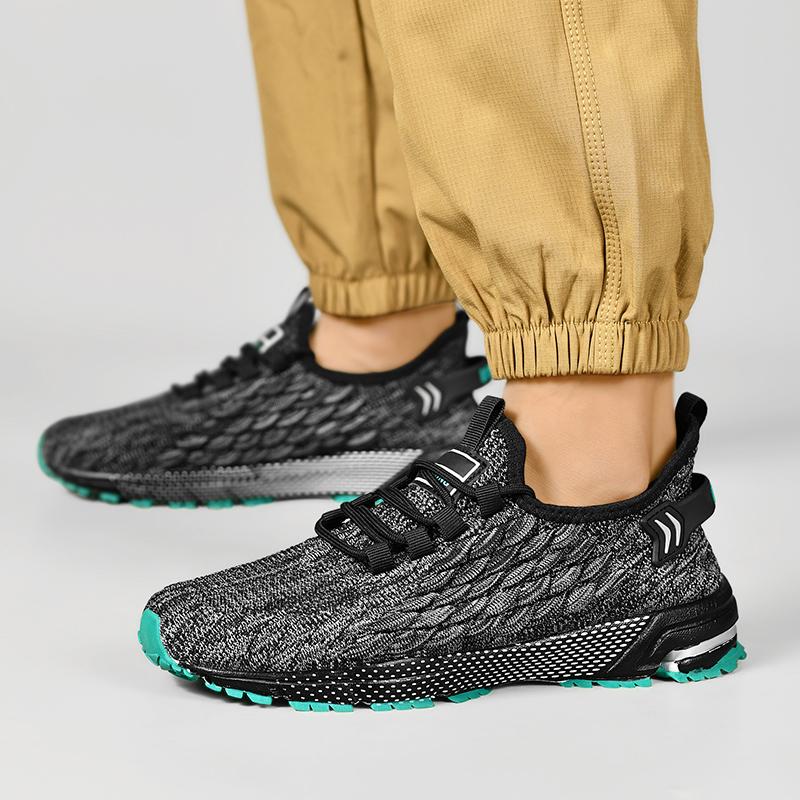 Übergröße 48 Leichte Atmungsaktive Freizeit-Sportschuhe Aus Netzstoff Herren Sneaker