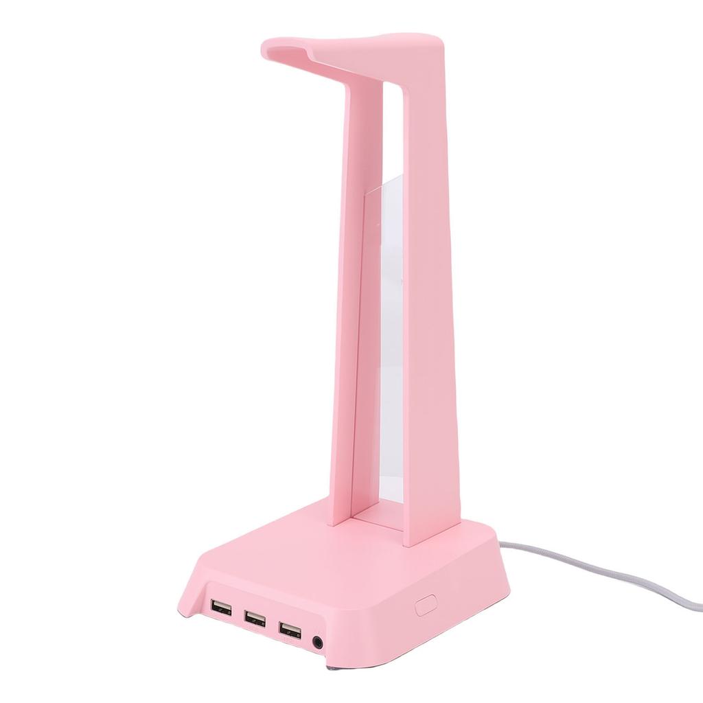 Gaming Headset Stand USB Port Multifunctional Colorful Lighting Desk Game Headphone Stand for Home