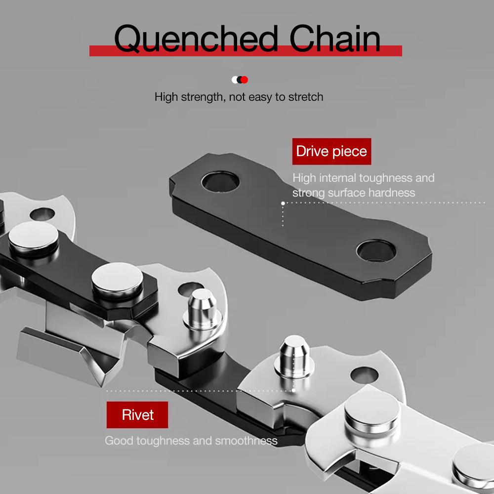 4 Inch Saw Blade Chainsaw Chains and Guide Bar Mini Steel Chains Electric Saw Blade Tool Saw Accessory Replacement Wood Cutting