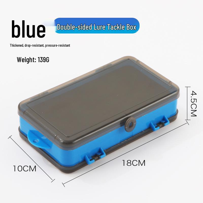 Portable Double-Sided Micro Lure & Fish Hook Storage Box - Large Capacity