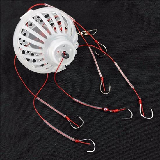 Fishing Tackle Sea Box Hook Monsters with Strong Carbon Steel Plastics Carp Spherical Explosion Hook