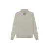 Fear of God Essentials Essentials SS23 Turtleneck with Front Logo Embroidery and Thicken Warm Design Men Sweatshirt Seal-Grey FOG-SS23-073