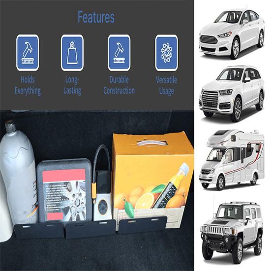 Yousheng 3Pcs Universal Car Trunk Organizer Anti-Slip Dividers with Heavy-Duty Straps Adjustable Luggage Stabilizer System for SUV Sedan