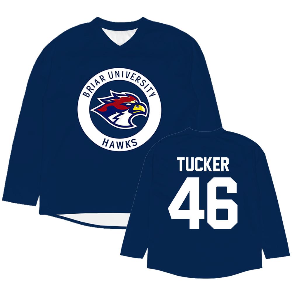 Off Campus Briar University Hockey Jersey Graham 44 22 DI LAURENTIS 66 Tucker46 Design T-shirt Long Sleeve Men Women Tshirts 3D Jerseys Summer Tops