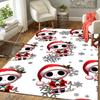 1Pc Christmas Skeletons Snowflakes Rug Office Carpet Indoor Outdoor Doormat Nonslip Soft Living Room Christmas Halloween Gift D922546