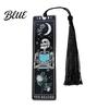 Stainless Steel Bookmark Tarot Card Bookmark Skeleton Pattern Page Marker