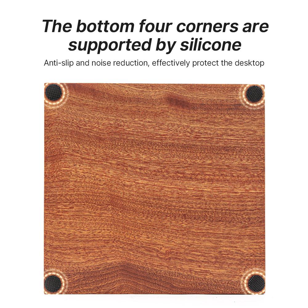 2-IN-1 Espresso-Stopfstation und abnehmbarer Abklopfbehälter 51-54/58 mm Kaffeestation Naturholz