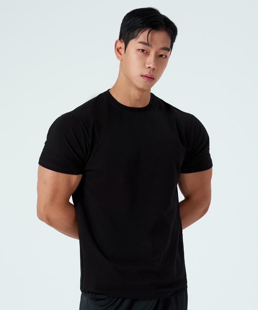 HUGVONE Plain Muscle Fit Short Sleeve 5 Colors (Type B)
