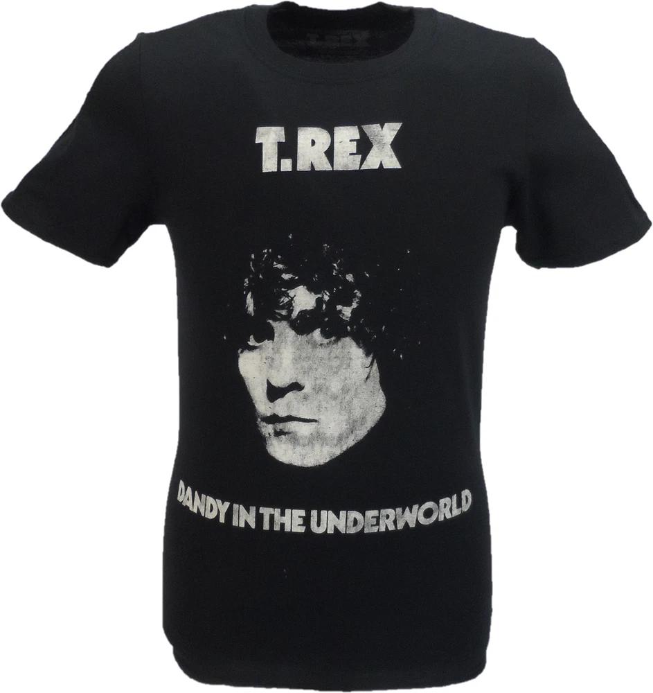 Unisexs Black Official T Rex Bolan Dandy In The Underworld Shirt S