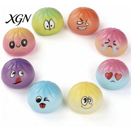 Slow Rebound Ball Steamed Bun Slow-Rising Squeeze Toy Soft PU Fidget for Stress Relief Gift Cute Food-Themed Decompression Gadget Kids Adults Shape