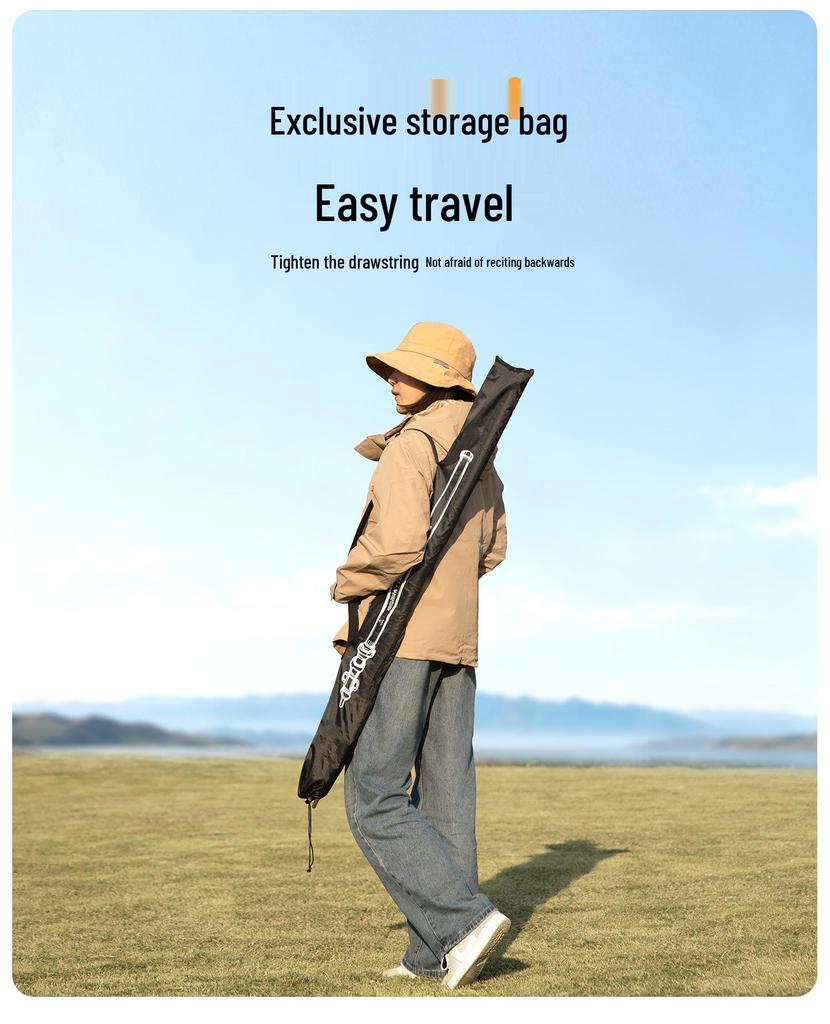 Lightweight Aluminum Telescopic Tent Pole for Outdoor Camping