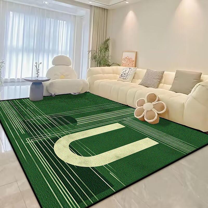 Stil Modern Decor Verde Covor pentru Living Moale Zonă Mare Covor Dormitor Pliabil Ușor de Curățat Covoraș pentru Măsuța de Cafea Flanel