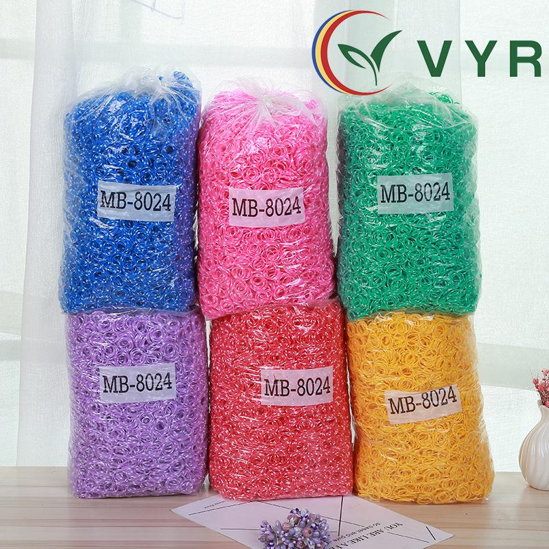 

VYR8024TPU Цветная толстая резиновая резинка для волос Approx. 3000 pcs/kg