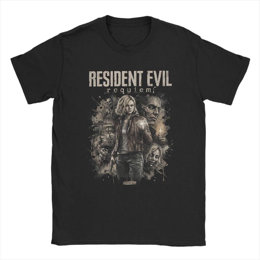 Resident Evil Graphic, Umbrella Corp Spy T-Shirt for Unisex Fashion Tee Shirt Round Collar Short Sleeve T Shirt Plus Size Tops