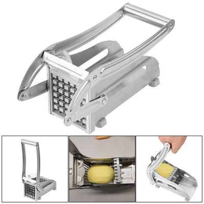 Vegetable Slicer Stainless Steel French Fry Cutter Potato Vegetable Slicer Chopper 2 Blades Kitchen Gadgets