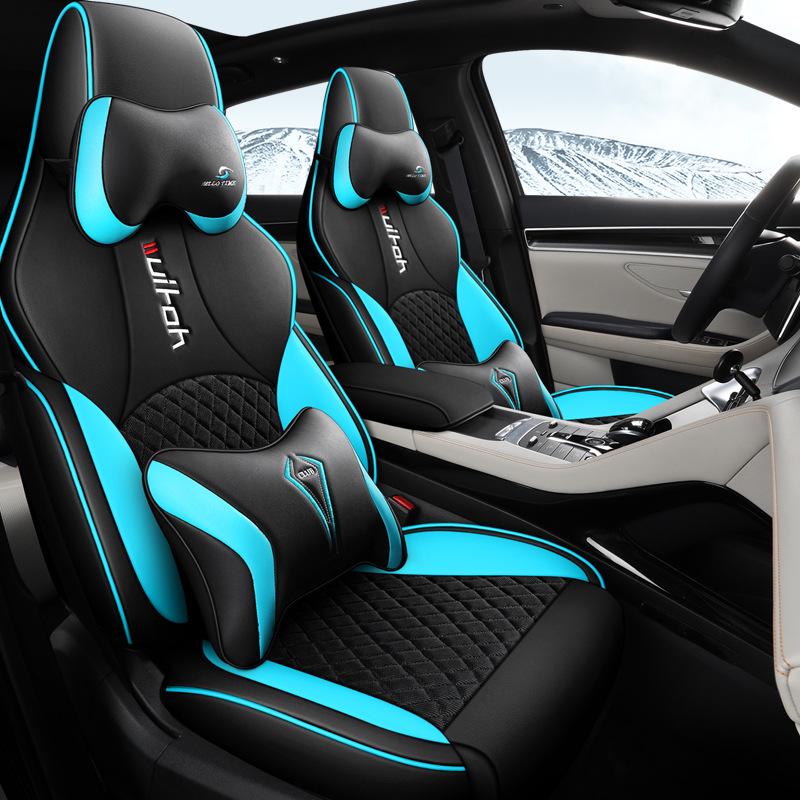 BYD Song PLUS Car Seat Cushion: Full Surround Mesh Cloth Cover, All-Season Use