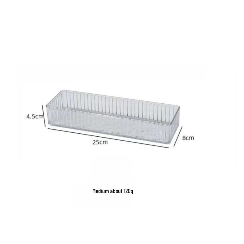 Acrylic Drawer Divider & Cosmetic Organizer Set for Dorms