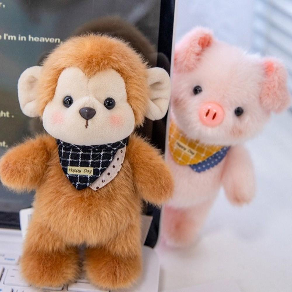 Super Soft Plush Animal Pendant PP Cotton Plush Backpack Pendant Plush Keychain Toys  Universal Age