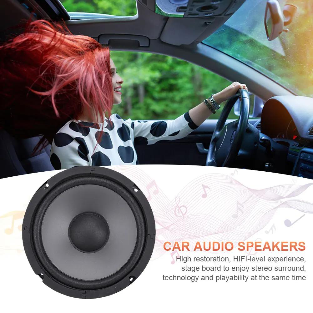 Car Tuning Audio Speaker Heavy Mid-bass Ultra-thin Modified Speaker Horn 6 Inch 600W 2-Way Full Range Frequency Automotive