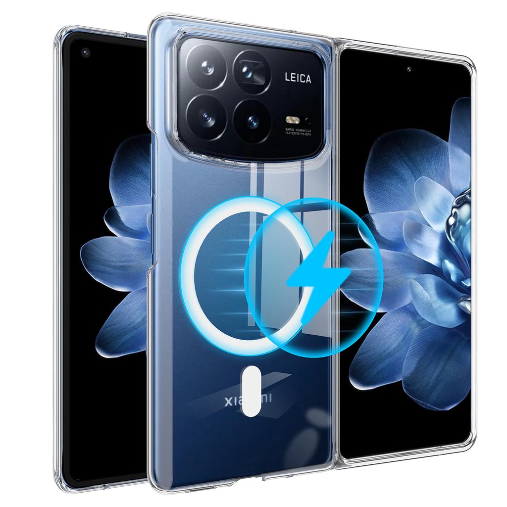 For Xiaomi Mix Fold 4 5G Clear Case TPU+Acrylic Magnetic Phone Cover Compatible with MagSafe