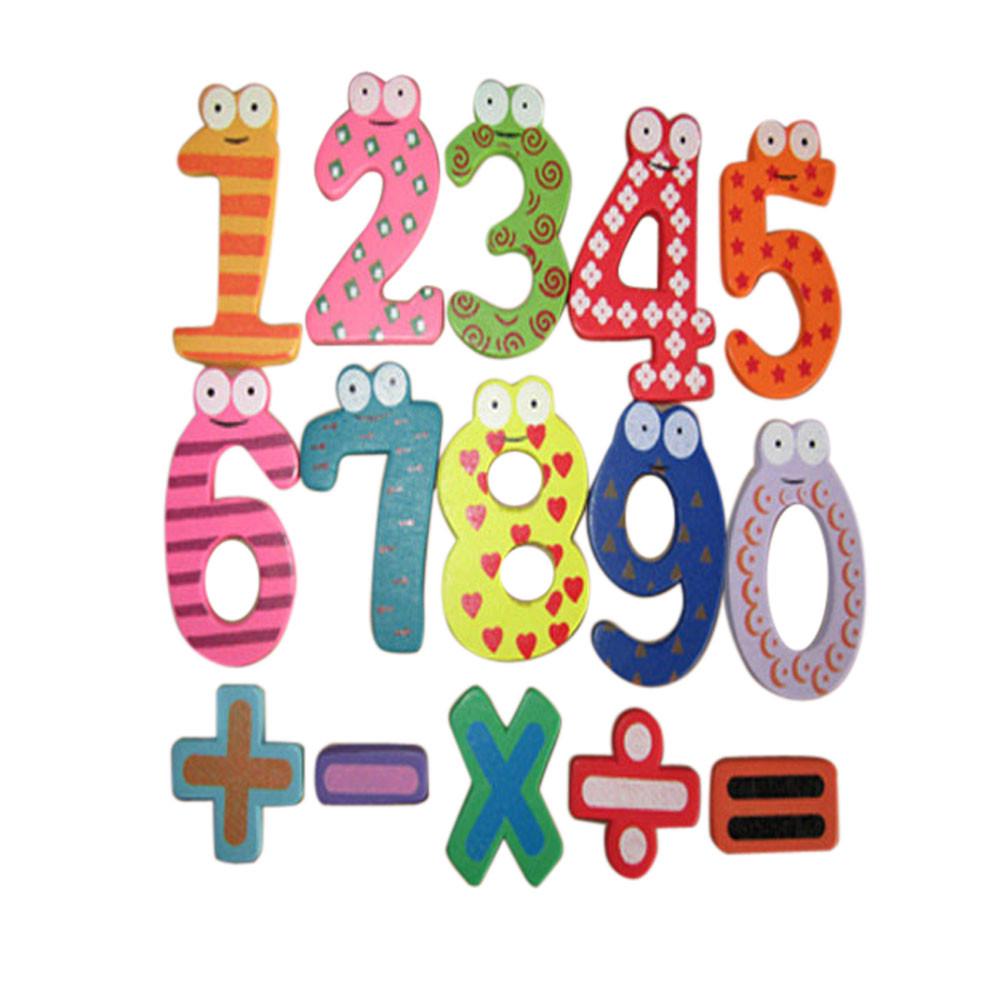 Magnetic Wooden Numbers Math Set Digital Baby Educational Toy
