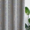 Finished Curtains Gray Irregular Bronzing Velvet High Shading Piercing Rod Perforated Bedroom Sunshade