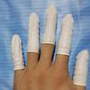 50 STÜCKE Einweg Latex Schutz Fingerling Weiß Puderfrei Bestickt Fingerling Beauty Maniküre Schutz Fingerling