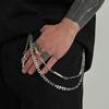 Men's Fashion Waist Chain Trendy Detachable Cross Pendant for Trousers Perfect for Street Style