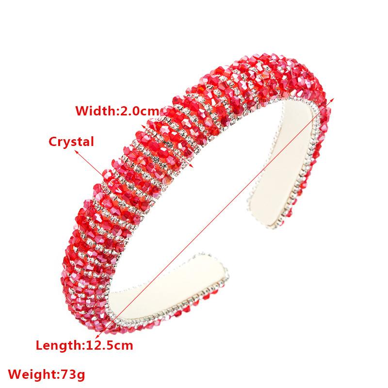 Women's Hairband Light Luxury Baroque Crystal Hair Hoop Temperament Versatile Accessories Headwear