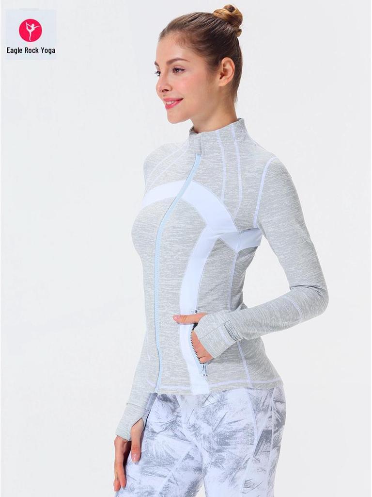 Women's Swift Speed Quick-Dry Stand Collar Sport Jacket for Yoga, Running, and Dance