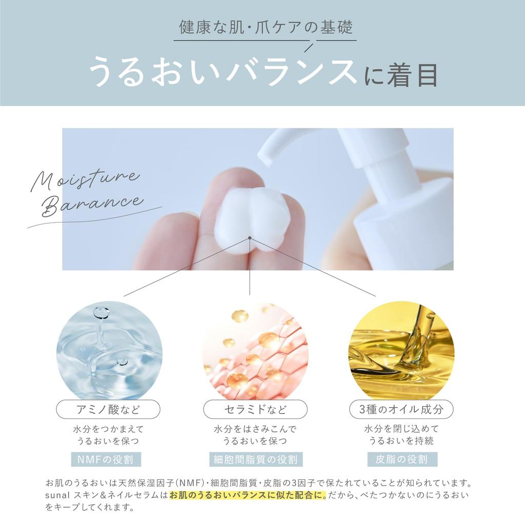 Sunal Skin Nail Serum for and the Whole Body Hand Cream Vitamin Amino & Hands, Body, Face, Nails, Body. Serum, Milk, Serum, Ceramide, C, Acids,