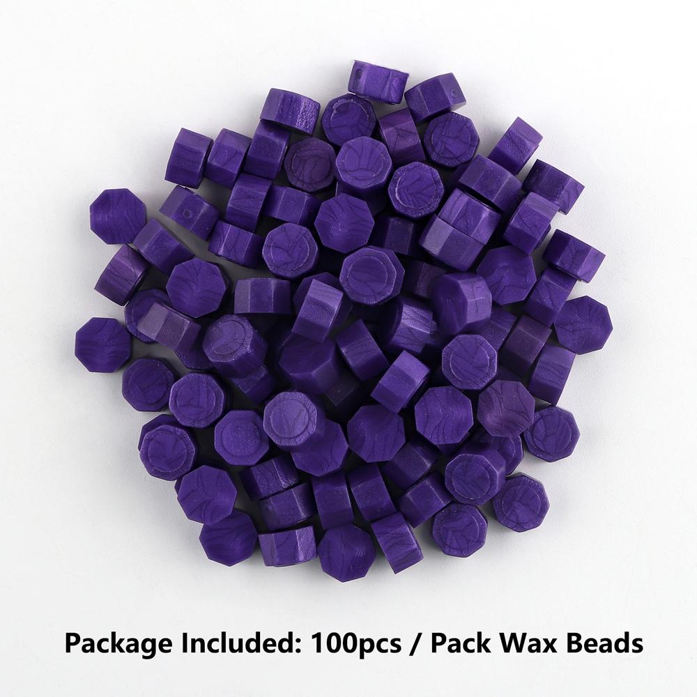 100pcs Wax Seal Beads - 24 Colors Sealing Wax Beads for Making Wax Seals, Decor for Envelope Letter Wedding Invitation