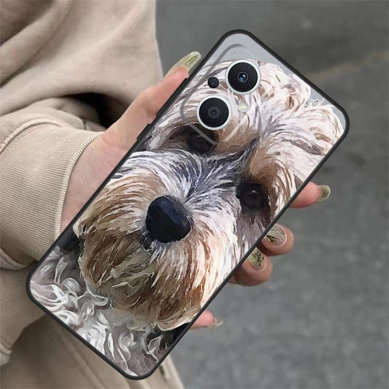 Brown Cockapoo Case For OPPO Reno 8T 13F 14F 12F 11F 10 12 13 14 Pro 7 8 Lite OPPO Find X8 X6 X9 Pro Cover