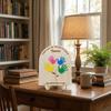 Ornament Mother's Day Plaque Hand Painted Wooden Flower Craft Flower Table Decor  Gift