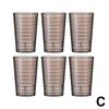 6Pcs Reusable Transparent Plastic Cup Anti-Fall Beverage Cup Water Cup Beer Cup Picnics, Gatherings, Christmas Party Supplies