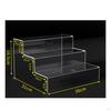 Acrylic Step Display Stand High SeeThrough Quality Tiered Shelf Multi Purpose