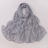 Shimmer Beads Malaysia Shawl Scarf Rhinestone Soft Head Wrap Imitation Pearl Chiffon Hijab  Women