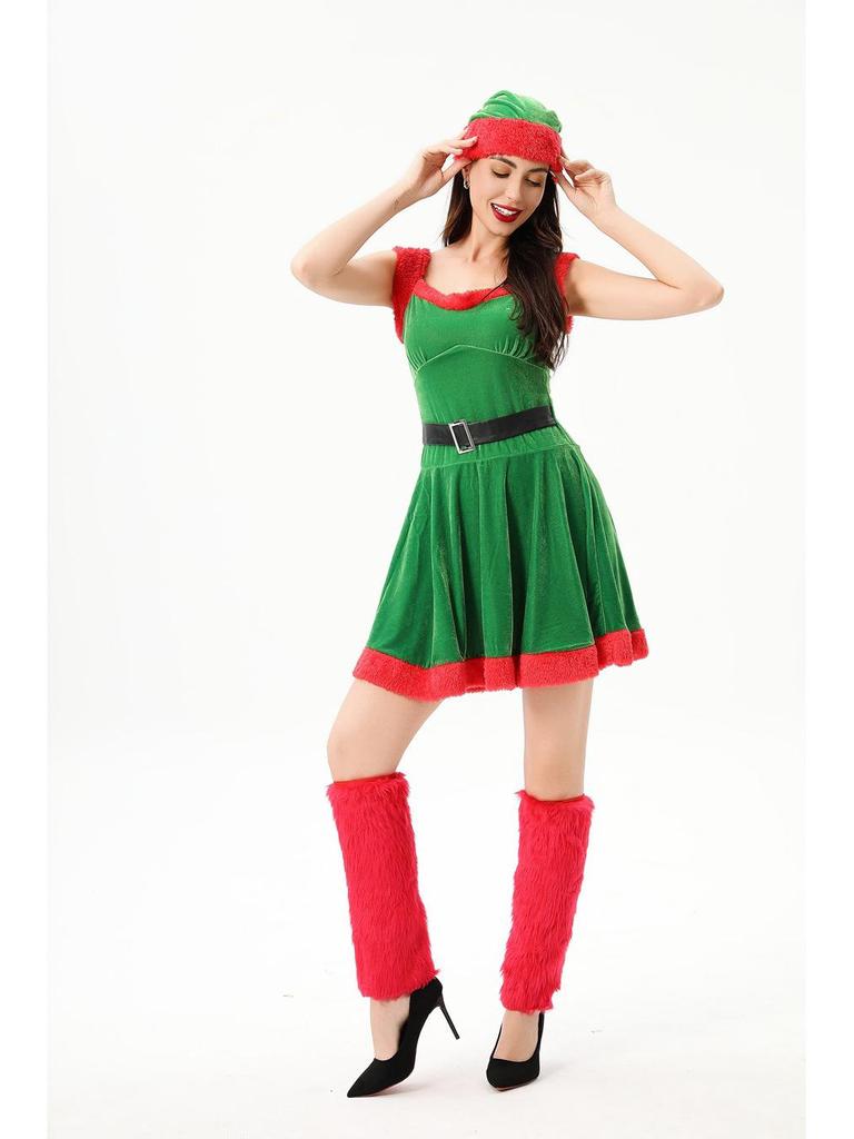 2024 Europäisches & Amerikanisches Sexy Weihnachtsmann Weihnachtsfeier Tanzkostüm