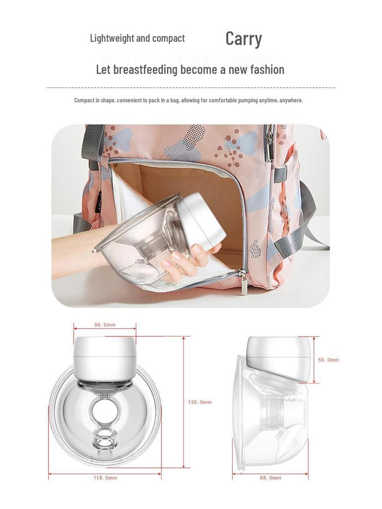 New Wearable Wireless Electric Breast Pump: Hands-Free, Integrated, Automatic Milk Collector