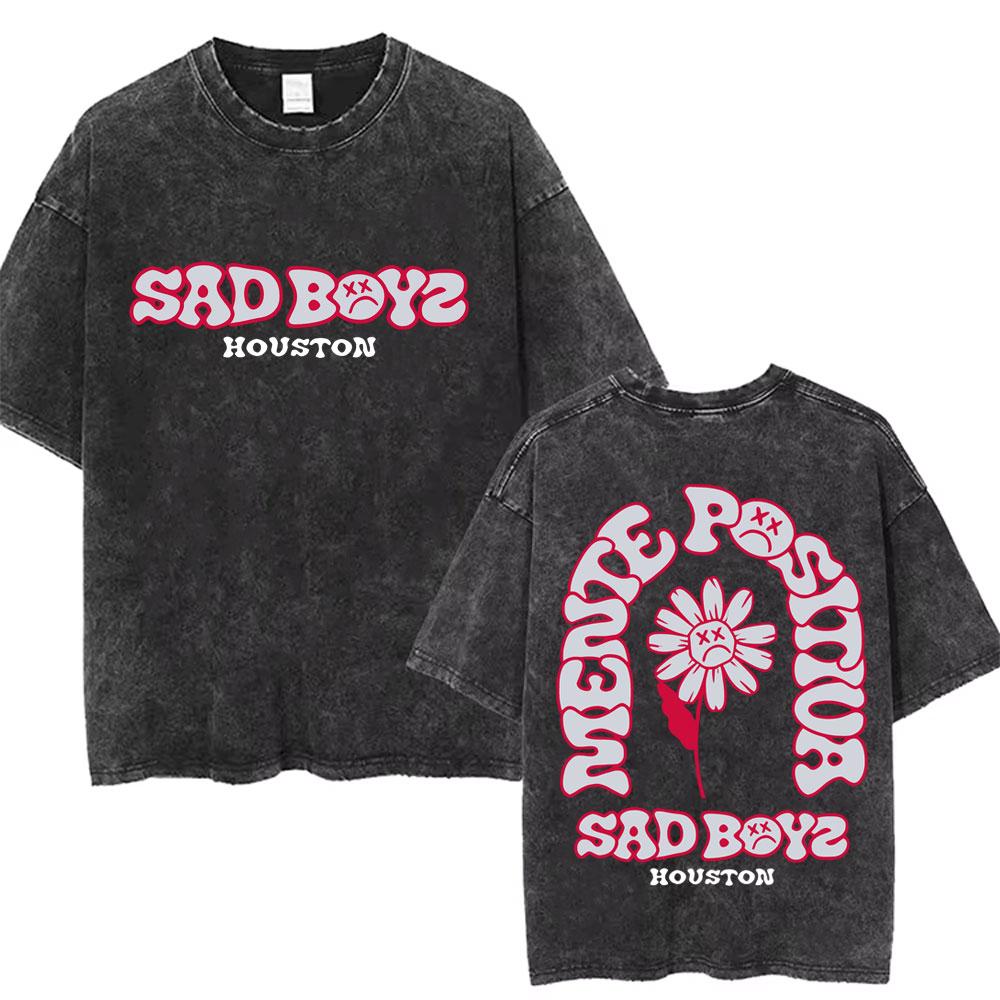 Washed Vintage Junior H Sad Boyz Tour T Shirts Men Women Hip Hop Fashion Tshirt Mens Oversized Crewneck Short Sleeve Tshirts