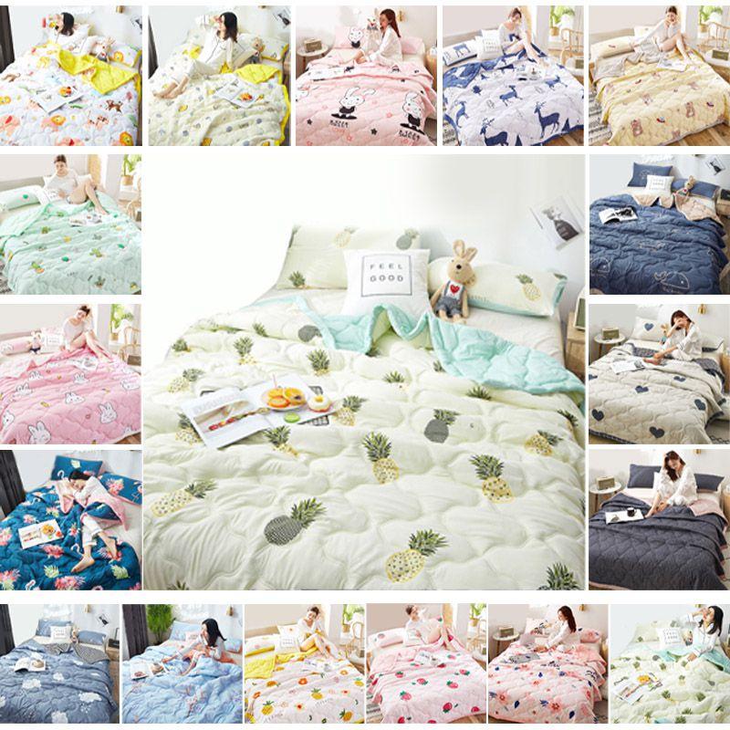 Quilt Summer Conditioning Thin Duvet Home Dormitory Single Double Washed Blanket