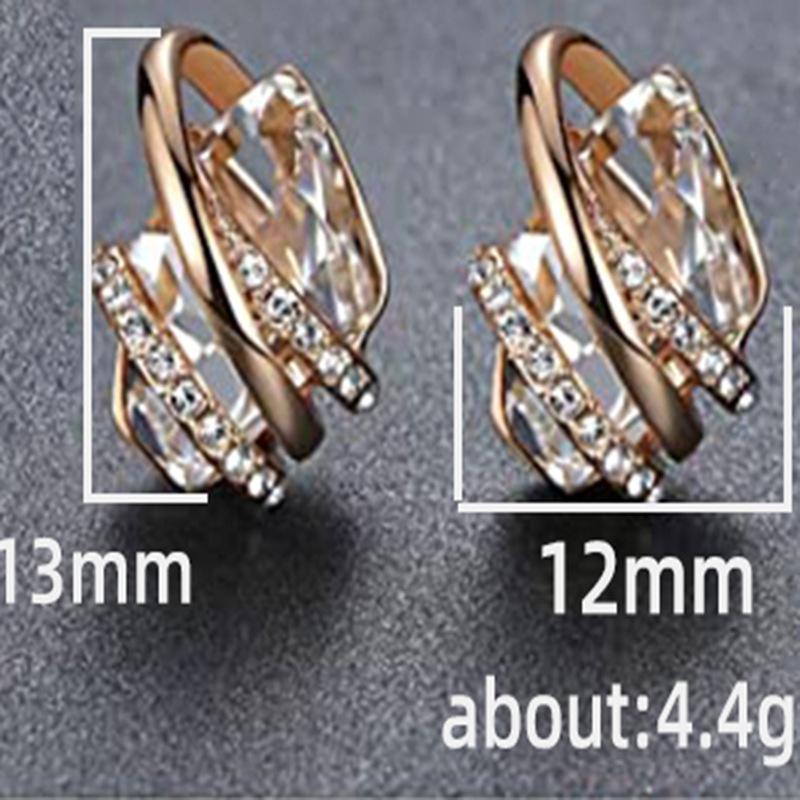 Lindon Fashion Copper Alloy Zircon Jewellery Drop Earrings For Women Wedding Party Gifts