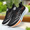 Men Plus Size Casual Running Sneakers, Light Breathable Odor Resistant Single Shoes For Dad
