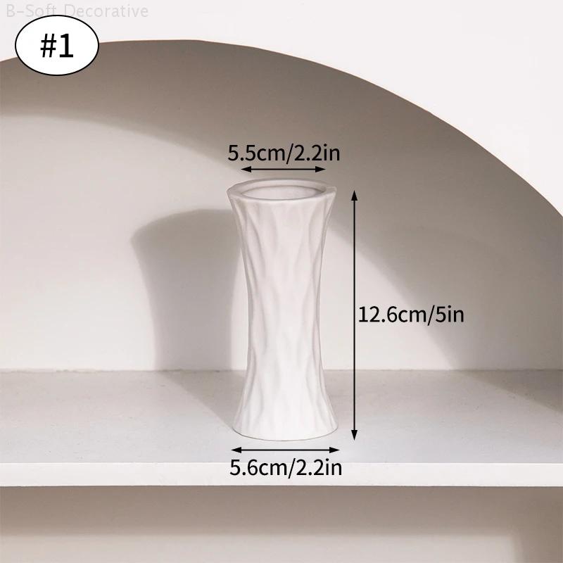 Nordic Modern Ceramic Vase Small Flower Vases for Home Decoration Dried Arrangement Flower Bottle Hydroponic Flower Vases